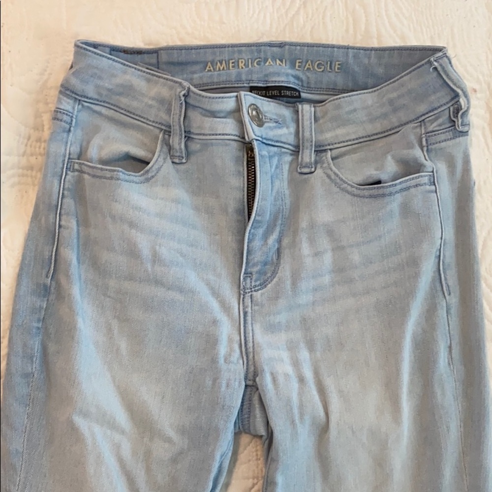 american eagle high rise jeggings